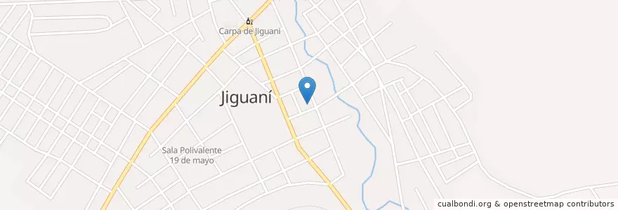 Mapa de ubicacion de Hospital en キューバ, Granma, Jiguaní.