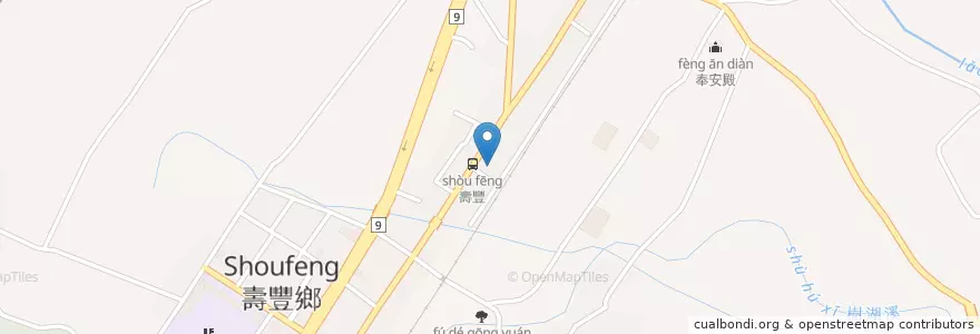 Mapa de ubicacion de 隆成藥局 en Taiwan, 臺灣省, Condado De Hualien, 壽豐鄉.