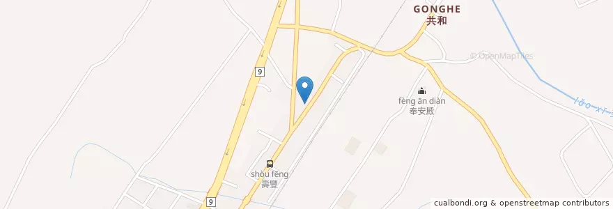 Mapa de ubicacion de 越南餐廳 en Taiwan, Taiwan Province, Hualien County, Shoufeng.