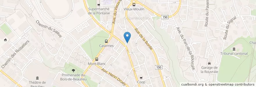 Mapa de ubicacion de Tramezzini Bar en Schweiz/Suisse/Svizzera/Svizra, Vaud, District De Lausanne, Lausanne.