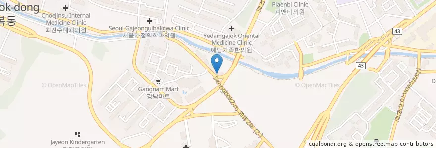 Mapa de ubicacion de 스시앤스시 en 韩国/南韓, 京畿道, 龙仁市, 水枝區.