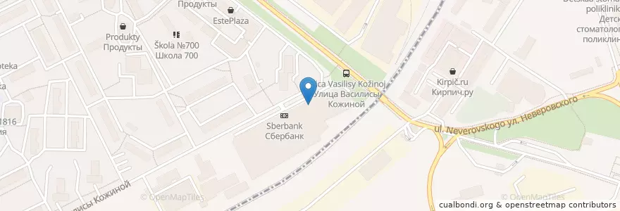 Mapa de ubicacion de Атмосфера en 러시아, Центральный Федеральный Округ, Москва, Западный Административный Округ.