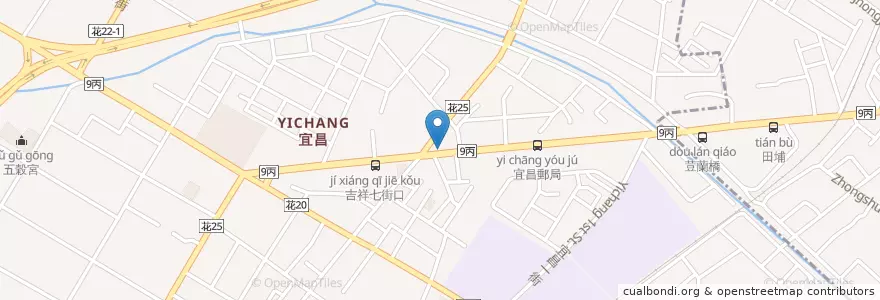 Mapa de ubicacion de 陽信商業銀行 en Taiwan, 臺灣省, 花蓮縣, 吉安鄉.