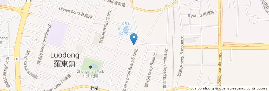 Mapa de ubicacion de 永豐商業銀行 en Tayvan, 臺灣省, 宜蘭縣, 羅東鎮.