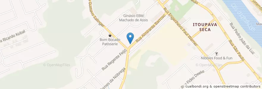 Mapa de ubicacion de Styllo e Sabor en 巴西, 南部, 圣卡塔琳娜, Região Geográfica Intermediária De Blumenau, Microrregião De Blumenau, 布盧梅瑙.