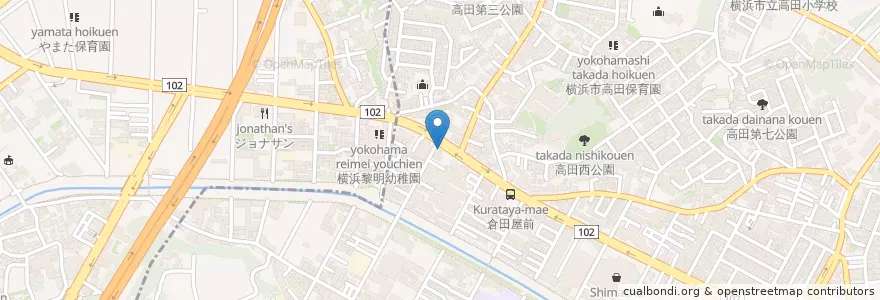 Mapa de ubicacion de ENEOS en Japão, 神奈川県, 横浜市, 港北区.