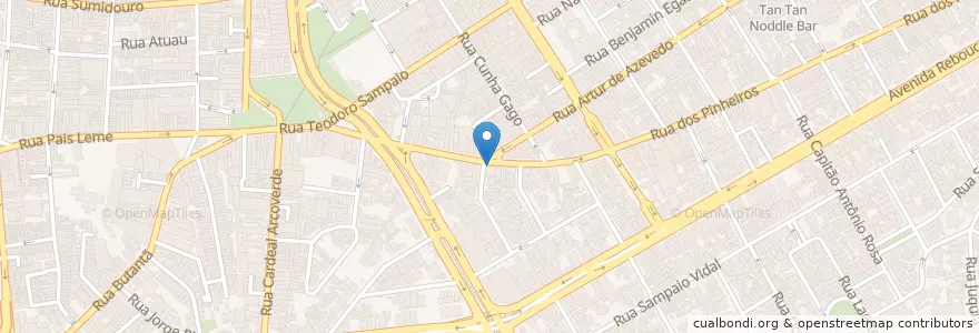 Mapa de ubicacion de Lanchonete & Restaurante Nova Pinheiros en Brezilya, Güneydoğu Bölgesi, Сан Паулу, Região Geográfica Intermediária De São Paulo, Região Metropolitana De São Paulo, Região Imediata De São Paulo, Сан Паулу.