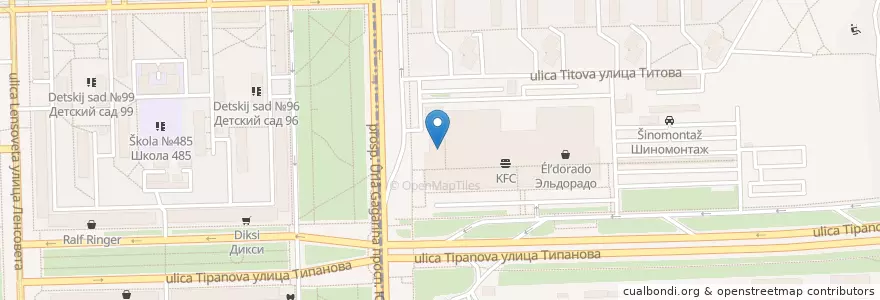 Mapa de ubicacion de Краски Вкуса en Russie, District Fédéral Du Nord-Ouest, Oblast De Léningrad, Saint-Pétersbourg, Московский Район, Округ Гагаринское.