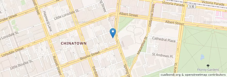 Mapa de ubicacion de Siglo en Australia, Victoria, City Of Melbourne.