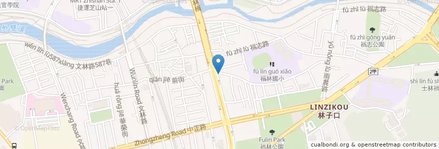 Mapa de ubicacion de 瑞音坊 en 臺灣, 新北市, 臺北市, 士林區.