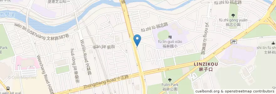 Mapa de ubicacion de 大豐牙醫 en Taiwán, Nuevo Taipéi, Taipéi, 士林區.