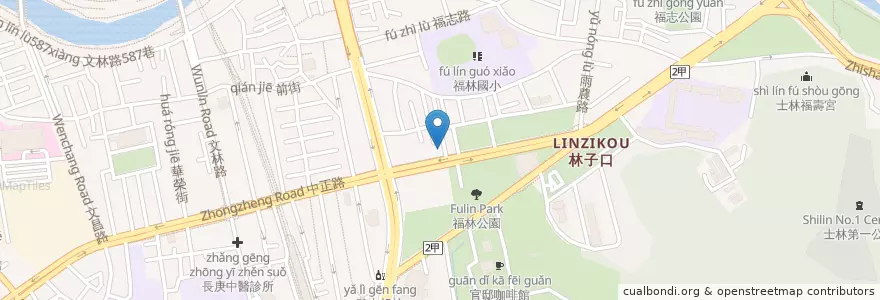 Mapa de ubicacion de 何嘉仁士林幼兒園 en 타이완, 신베이 시, 타이베이시, 스린 구.