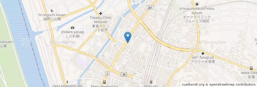 Mapa de ubicacion de ROYAL HOST en Japão, 千葉県, 松戸市.