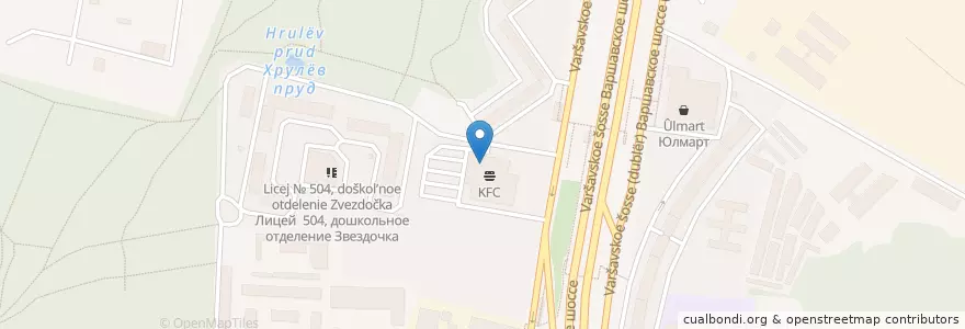 Mapa de ubicacion de 36,6 en Rusland, Centraal Federaal District, Moskou, Южный Административный Округ, Район Чертаново Южное.