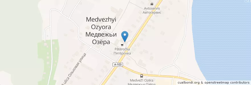 Mapa de ubicacion de У папы Бори en Rusia, Distrito Federal Central, Óblast De Moscú, Городской Округ Щёлково.