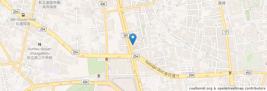 Mapa de ubicacion de LIVE COFFEE KIMURA en 日本, 東京都, 文京区.