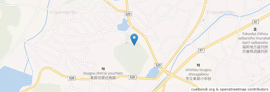Mapa de ubicacion de 宗像地区急患センター en اليابان, محافظة فوكوكا, 宗像市.