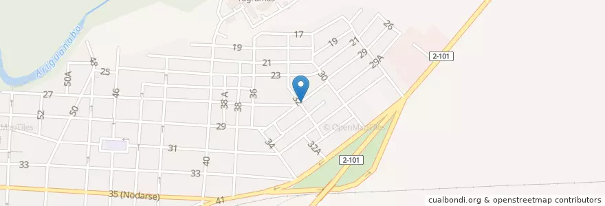 Mapa de ubicacion de Cafetería en 古巴, Artemisa, San Antonio De Los Baños, Ciudad De San Antonio De Los Baños.