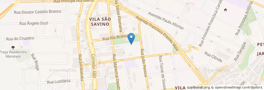Mapa de ubicacion de Restaurante Bacalhau e Vino Verde en البَرَازِيل, المنطقة الجنوبية الشرقية, ساو باولو, Região Geográfica Intermediária De São Paulo, Região Metropolitana De São Paulo, Região Imediata De São Paulo, São Bernardo Do Campo.