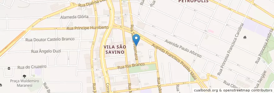 Mapa de ubicacion de Centro Odontológico COSB en البَرَازِيل, المنطقة الجنوبية الشرقية, ساو باولو, Região Geográfica Intermediária De São Paulo, Região Metropolitana De São Paulo, Região Imediata De São Paulo, São Bernardo Do Campo.