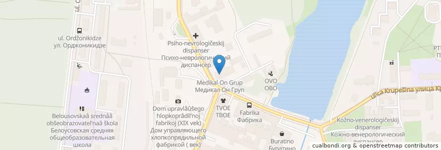 Mapa de ubicacion de МРТ en 러시아, Центральный Федеральный Округ, Московская Область, Городской Округ Балашиха.