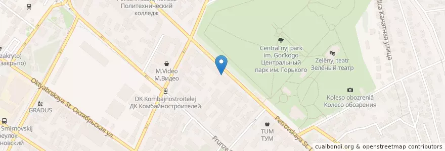 Mapa de ubicacion de Пинта en 俄罗斯/俄羅斯, 南部联邦管区, 罗斯托夫州, Городской Округ Таганрог.