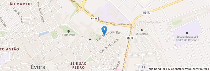 Mapa de ubicacion de A tuna en البرتغال, ألنتيجو, ألنتيجو الوسطى, يابرة, يابرة, Bacelo E Senhora Da Saúde, Évora.