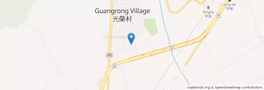 Mapa de ubicacion de 壽豐鄉天主堂 en Тайвань, Тайвань, Хуалянь, 壽豐鄉.