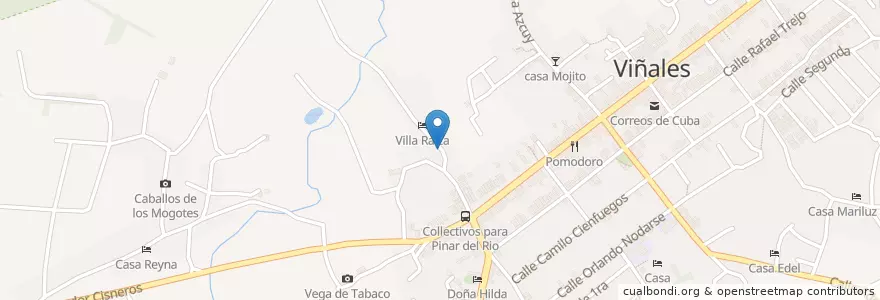 Mapa de ubicacion de sunset restaurant en كوبا, Pinar Del Río, Viñales.