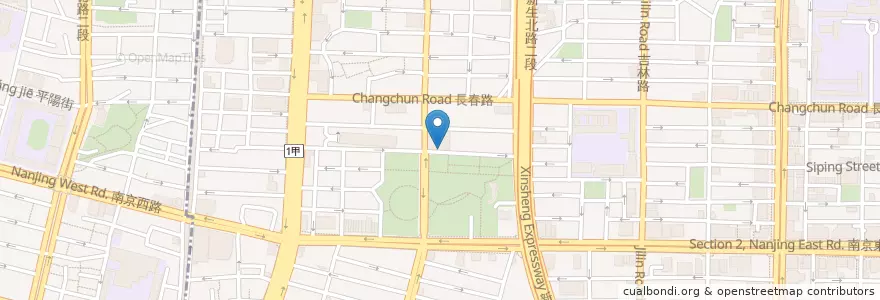 Mapa de ubicacion de TGI Friday's en تایوان, 新北市, تایپه, 中山區.
