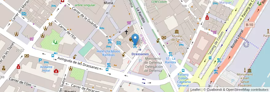 Mapa de ubicacion de 56 - Portal de Santa Madrona en Sepanyol, Catalunya, Barcelona, Barcelonès, Barcelona.