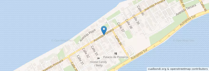 Mapa de ubicacion de WIFI_ETECSA en کوبا, Matanzas, Cárdenas, Varadero.
