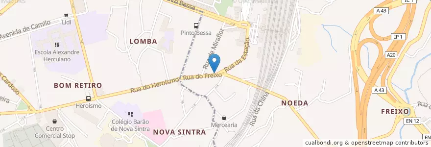 Mapa de ubicacion de Casa Aleixo en Portugal, Norte, Área Metropolitana Do Porto, Porto, Porto, Bonfim.