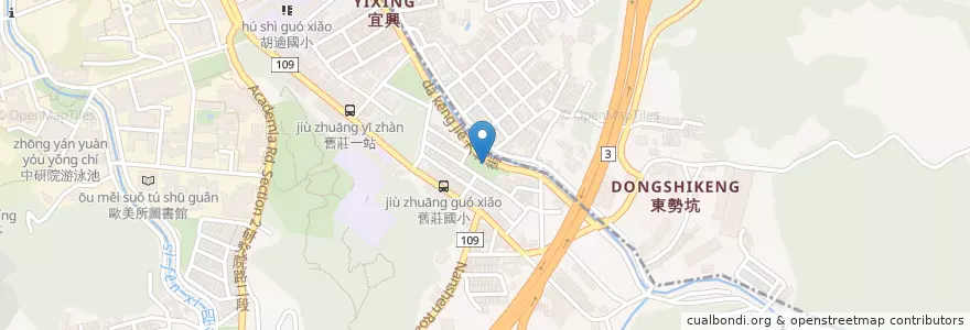 Mapa de ubicacion de 理想公園白色涼亭 en تایوان, 新北市, تایپه, 南港區.