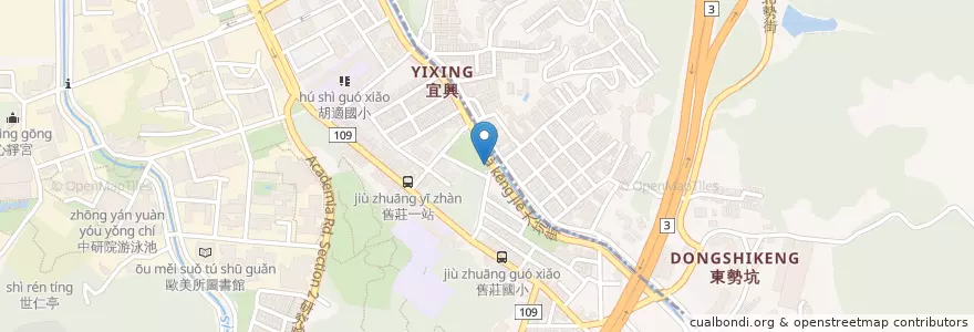 Mapa de ubicacion de 茶香公園竹子屋 en Taiwan, Neu-Taipeh, Taipeh, Nangang.