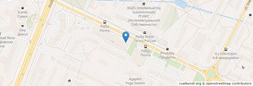 Mapa de ubicacion de Comedy Cafe en Rusya Federasyonu, Центральный Федеральный Округ, Москва, Юго-Западный Административный Округ, Район Коньково.