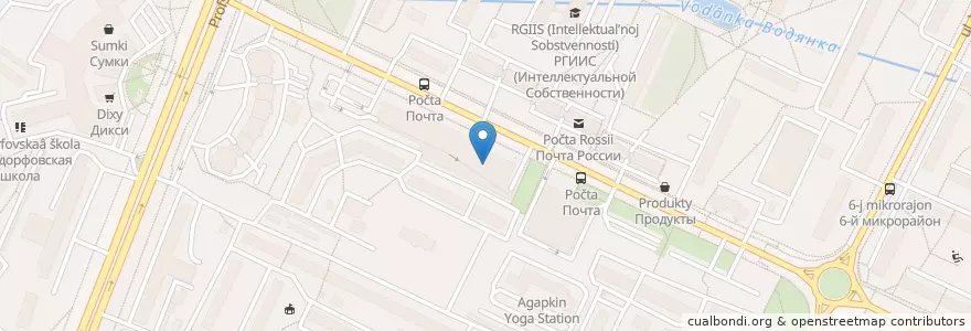 Mapa de ubicacion de Health Point en روسيا, Центральный Федеральный Округ, Москва, Юго-Западный Административный Округ, Район Коньково.