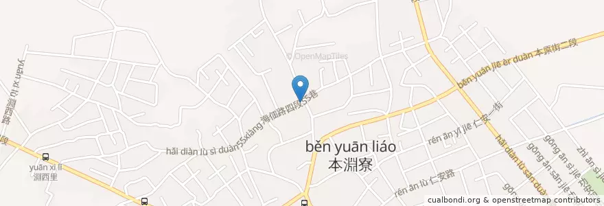 Mapa de ubicacion de 鎮水松王 en Taiwan, Tainan, 安南區.