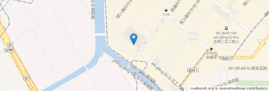 Mapa de ubicacion de 新北市工商展覽中心 en Тайвань, Новый Тайбэй.
