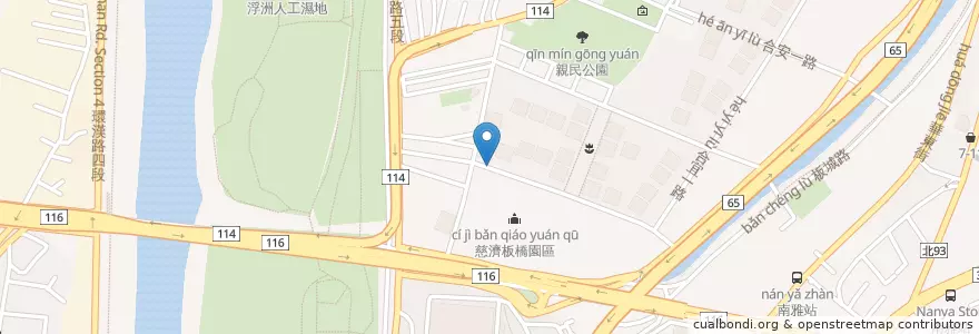 Mapa de ubicacion de 浮洲合宜住宅(合宜一路) en Тайвань, Новый Тайбэй, 板橋區.