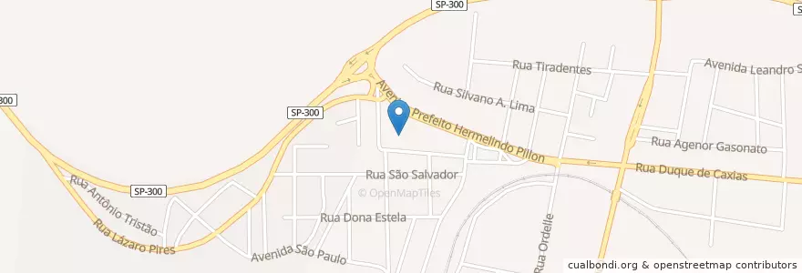Mapa de ubicacion de Ponto de hidratação en Brezilya, Güneydoğu Bölgesi, Сан Паулу, Região Geográfica Intermediária De Campinas, Região Imediata De Piracicaba, Laranjal Paulista.