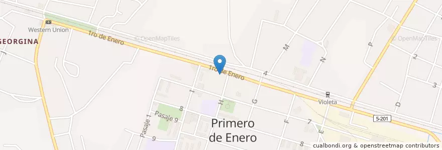 Mapa de ubicacion de Correo en Küba, Ciego De Ávila, Primero De Enero.