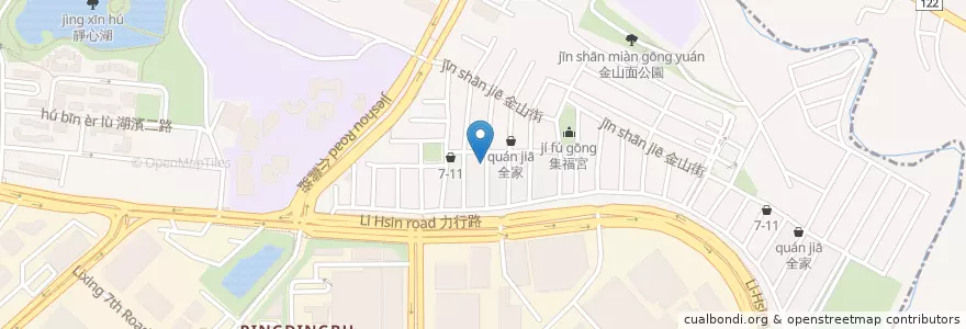 Mapa de ubicacion de 不只是沙拉Curry&Salads-新竹金山店 en 台湾, 台湾省, 新竹市, 東区.