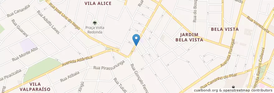 Mapa de ubicacion de Villare en 巴西, 东南部, 圣保罗, Região Geográfica Intermediária De São Paulo, Região Metropolitana De São Paulo, Região Imediata De São Paulo, Santo André.