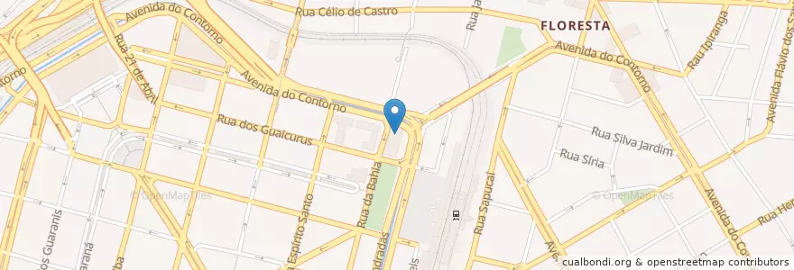 Mapa de ubicacion de 104 en ブラジル, 南東部地域, ミナス ジェライス, Região Geográfica Intermediária De Belo Horizonte, Região Metropolitana De Belo Horizonte, Microrregião Belo Horizonte, ベロオリゾンテ.