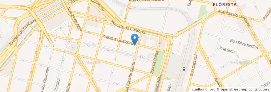 Mapa de ubicacion de Restaurante Universitário UFMG en Brésil, Région Sud-Est, Minas Gerais, Região Geográfica Intermediária De Belo Horizonte, Região Metropolitana De Belo Horizonte, Microrregião Belo Horizonte, Belo Horizonte.