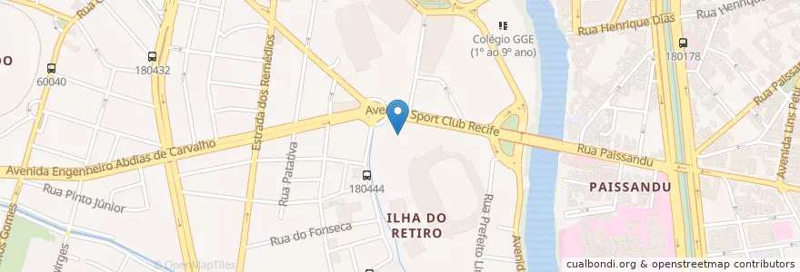 Mapa de ubicacion de Restaurante Novo Varanda en ブラジル, 北東部地域, ペルナンブーコ, Região Geográgica Imediata Do Recife, Região Geográfica Intermediária Do Recife, Região Metropolitana Do Recife, レシフェ.