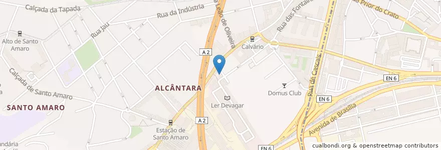 Mapa de ubicacion de Wish Slow Cafe en 葡萄牙, Área Metropolitana De Lisboa, Lisboa, Grande Lisboa, 里斯本, Alcântara.
