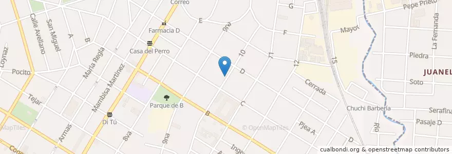 Mapa de ubicacion de ABRA en 쿠바, La Habana, Diez De Octubre.