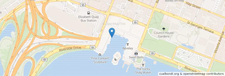 Mapa de ubicacion de Little Ferry en Australia, Western Australia, City Of Perth.